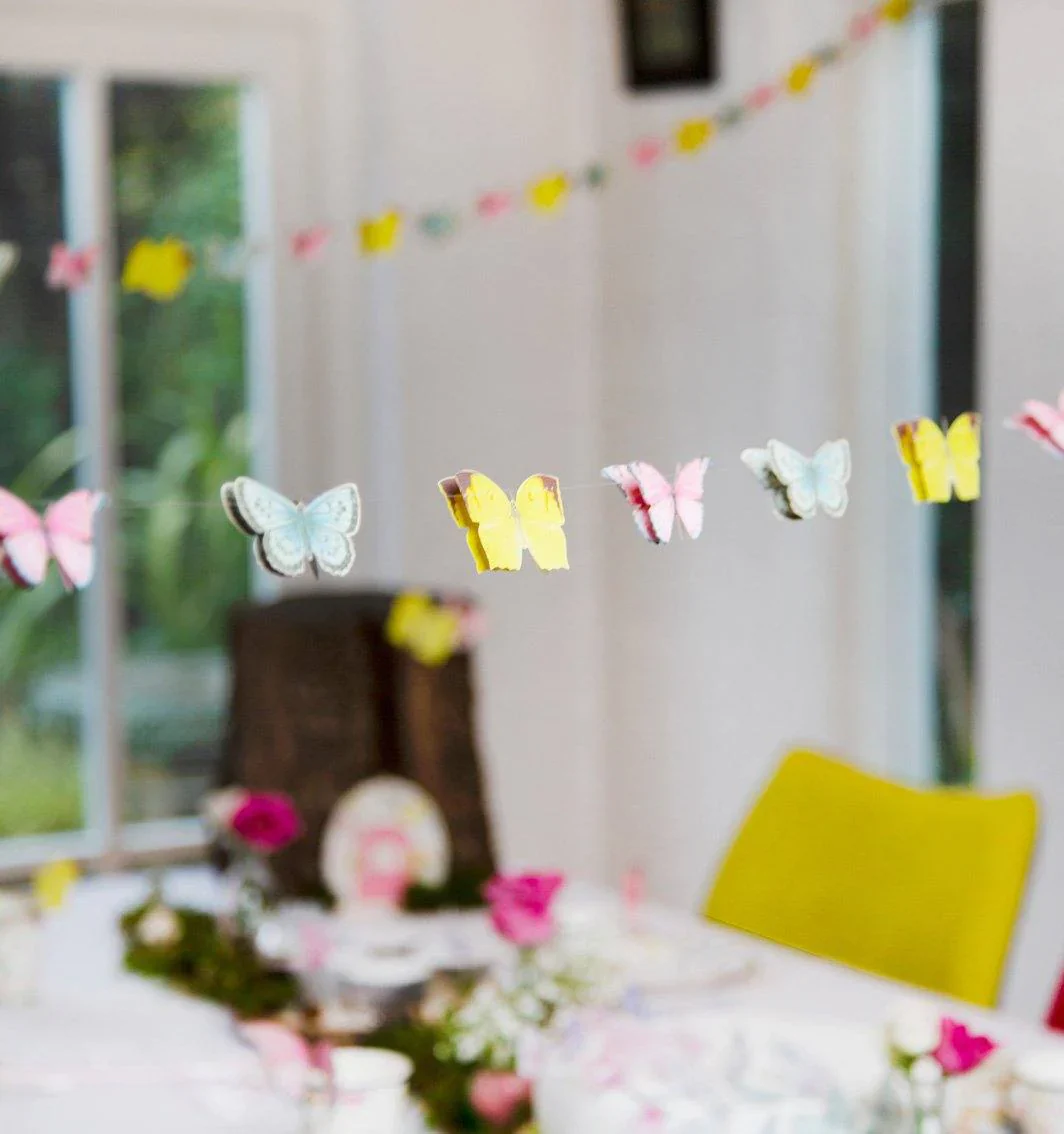Butterfly Birthday Party Banner Small - 5m - Image 3