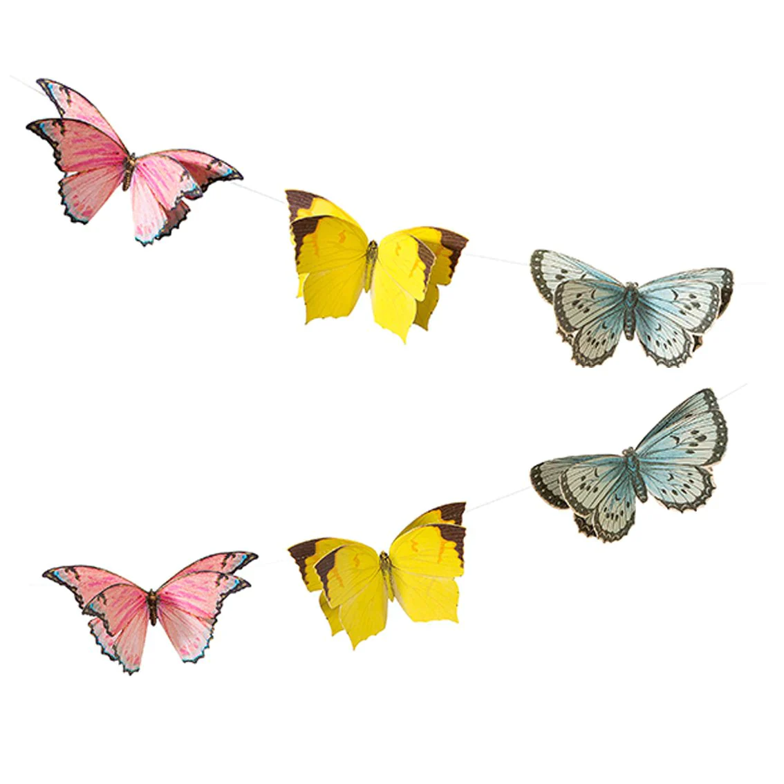 Butterfly Birthday Party Bunting Banner - 2.5m