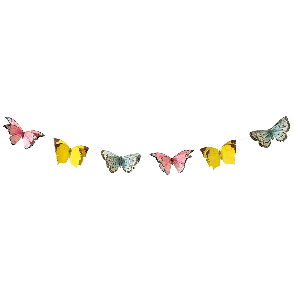 Butterfly Birthday Party Bunting Banner - 2.5m - Image 2