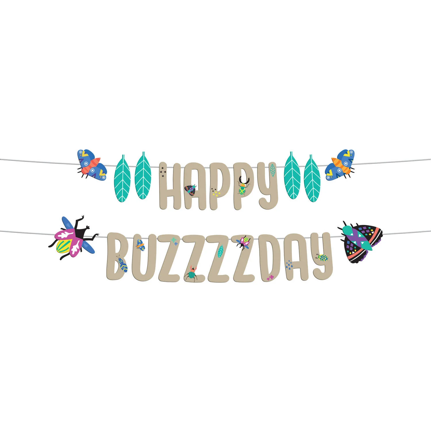Buzzing Bugs Birthday Party Banner Set (1.5 meters)