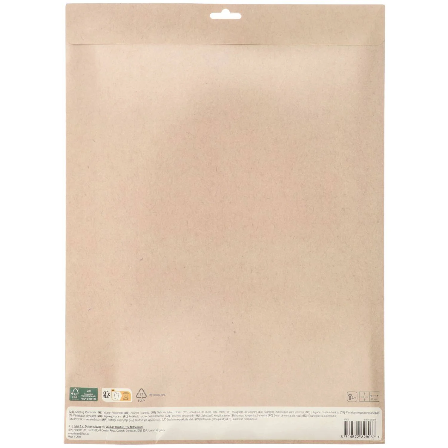 Buzzing Bugs Colour It Yourself Activity Placemat -  (6 pieces) - Image 3