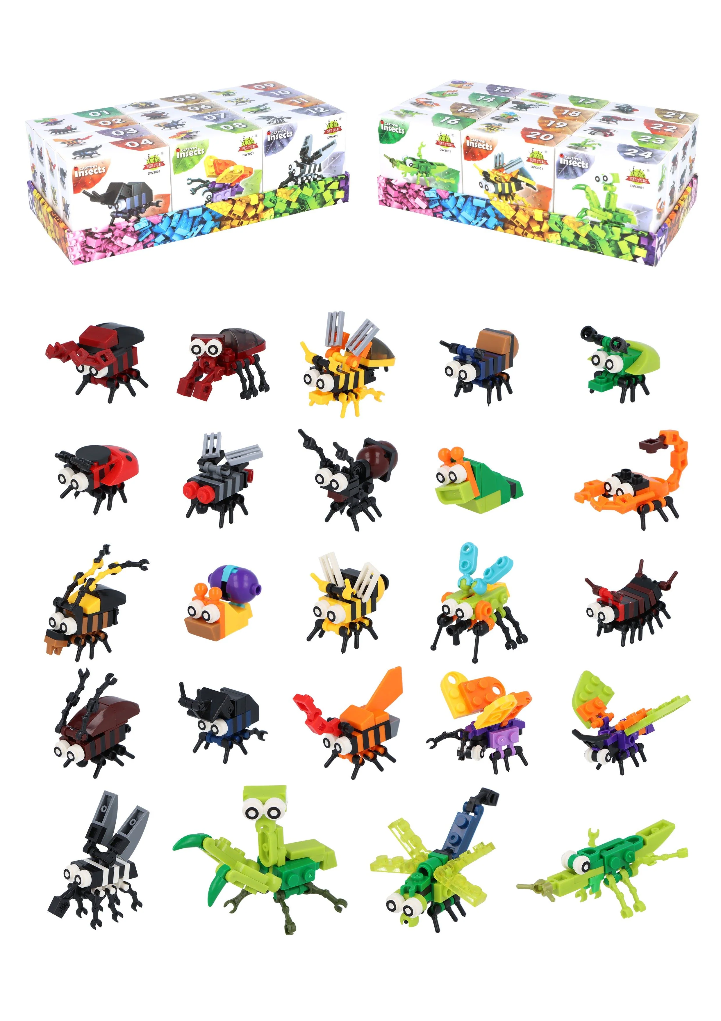 Cartoon Insect Building Block Brick Kit