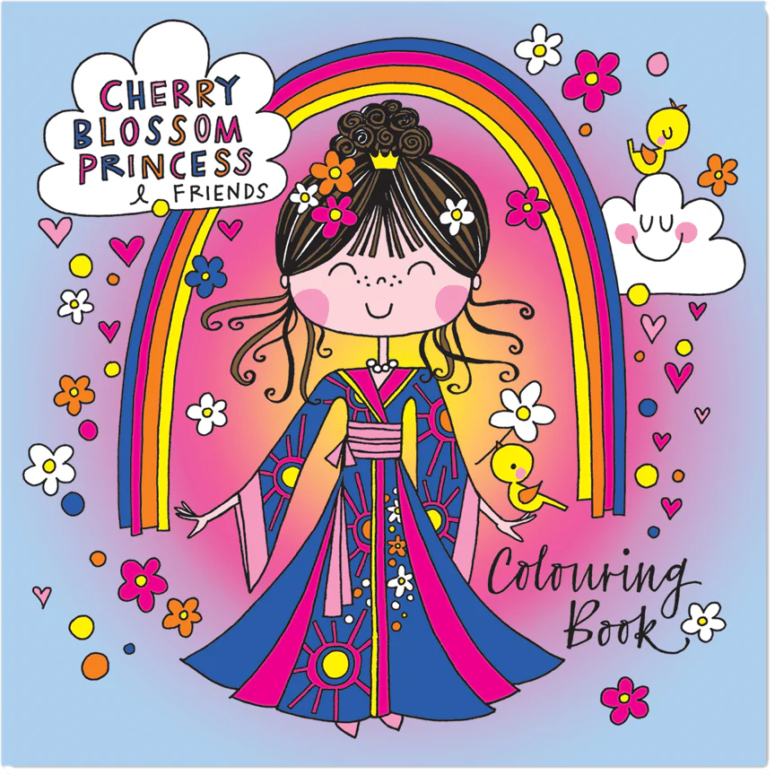 Cherry Blossom Princess & Friends Colouring Book by Rachel Ellen Designs