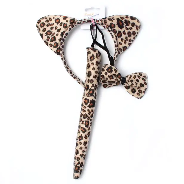 Children's Leopard Dressing Up Ears & Tails - Image 5