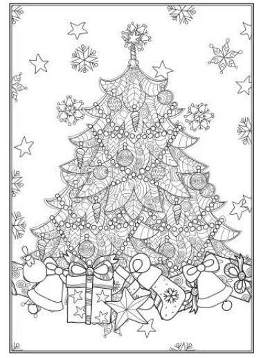 Christmas Advanced Colouring Book 1 Adult Colouring Book - Image 4