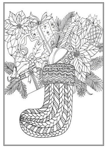Christmas Advanced Colouring Book 1 Adult Colouring Book - Image 6