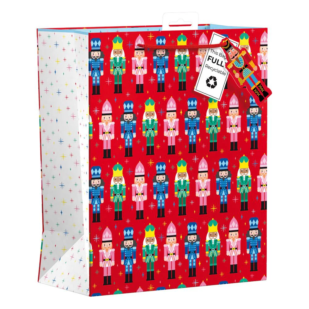 Christmas Nutcracker Large Party Bag With Tag