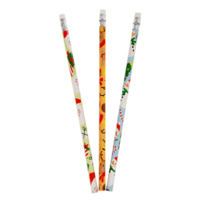 Christmas Pencils with Erasers (Set of 12) - Image 3