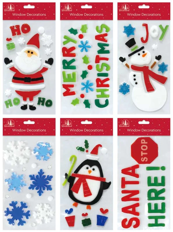 Christmas Window Gel Cling Decoration