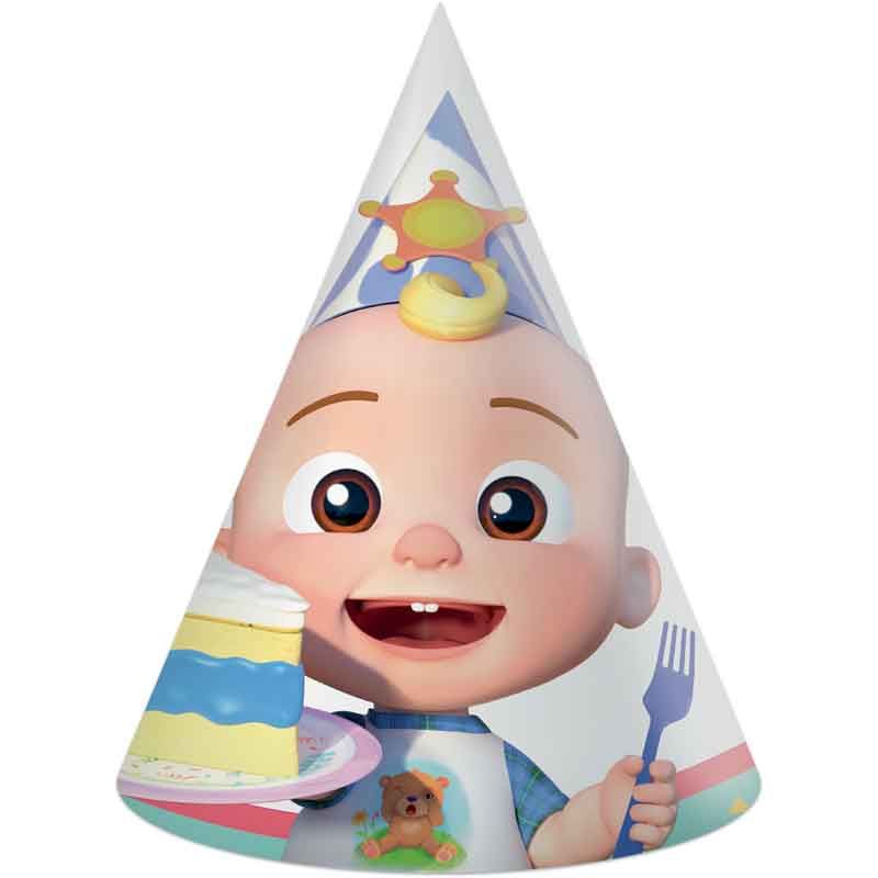 Cocomelon Party Hats Pack of 6