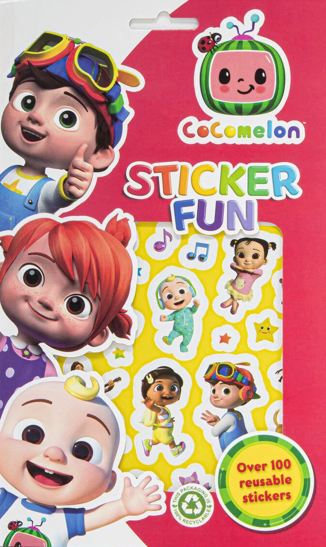 Cocomelon Sticker Fun - Over 100 Reusable Stickers