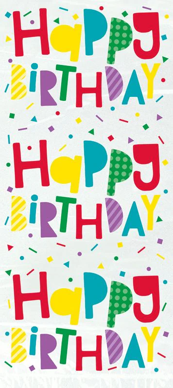 Colourful Happy Birthday Cellophane Bags Pack of 20 - Image 2