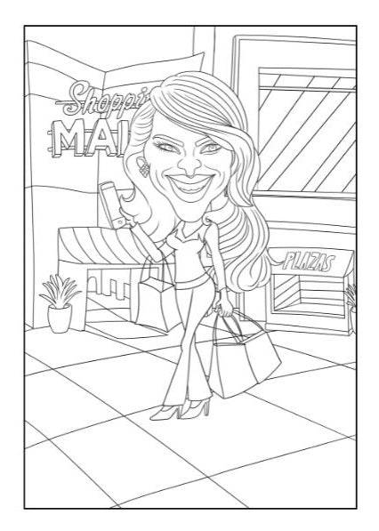 Comical Characters to Colour Adult Colouring Book - Image 2