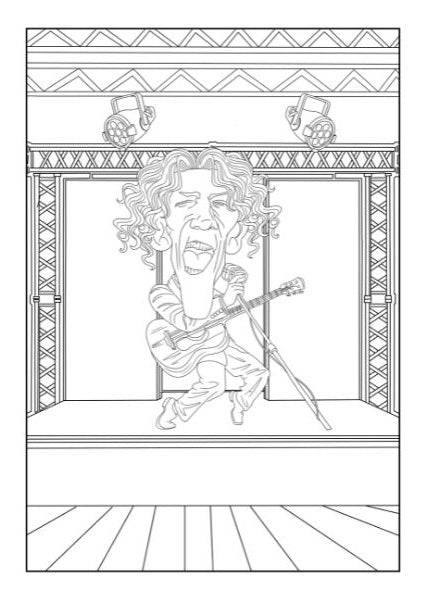 Comical Characters to Colour Adult Colouring Book - Image 3