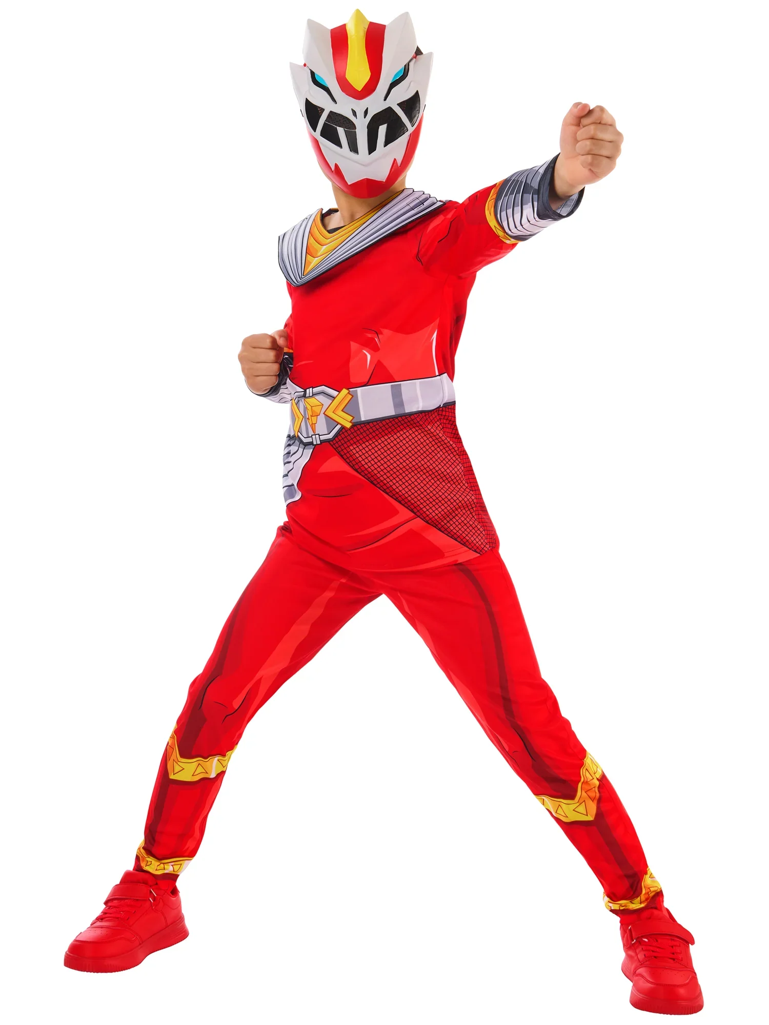 Cosmic Fury Red Ranger Dressing Up Costume - Image 6
