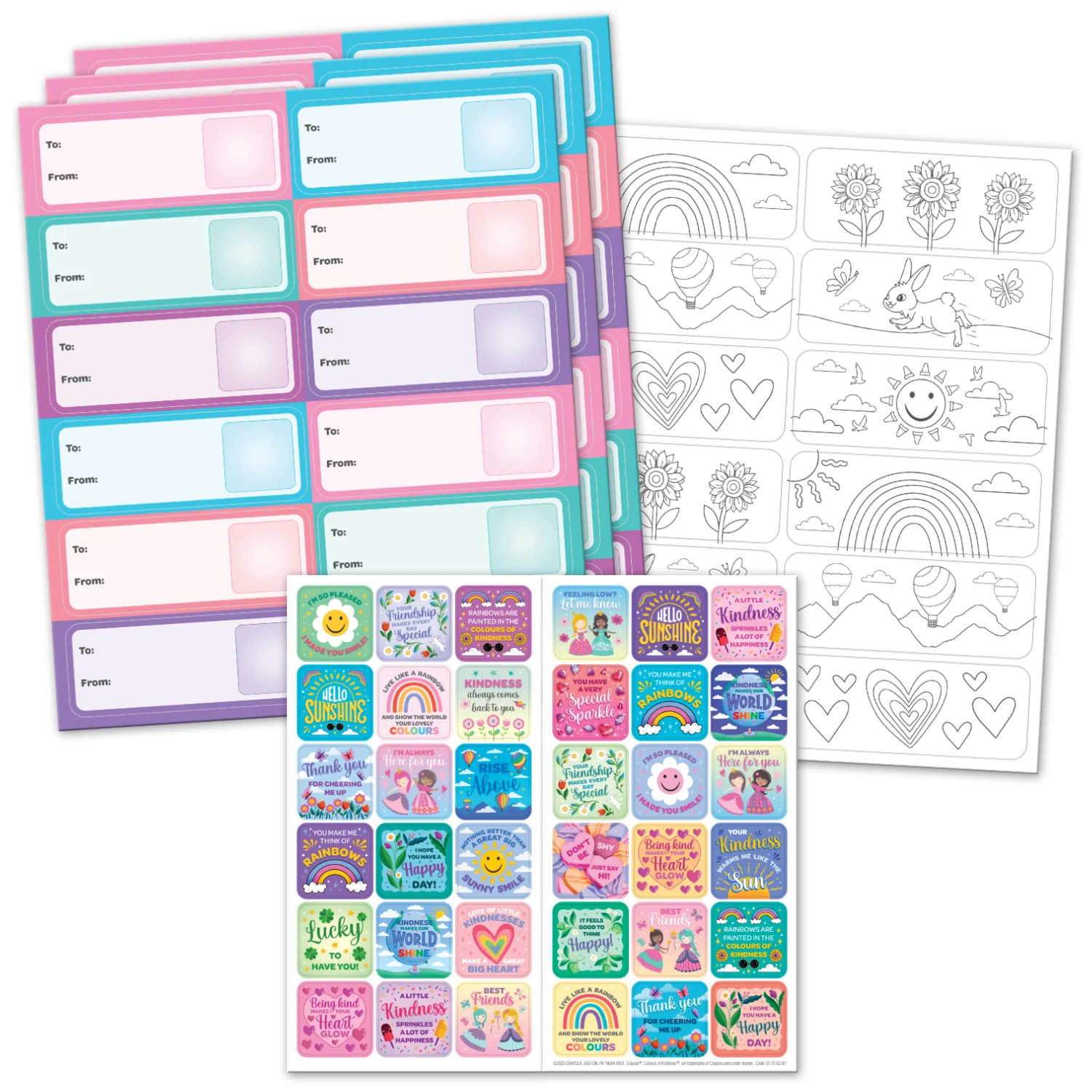 Crayola Colours of Kindness Gift Sticker Pack - Image 3