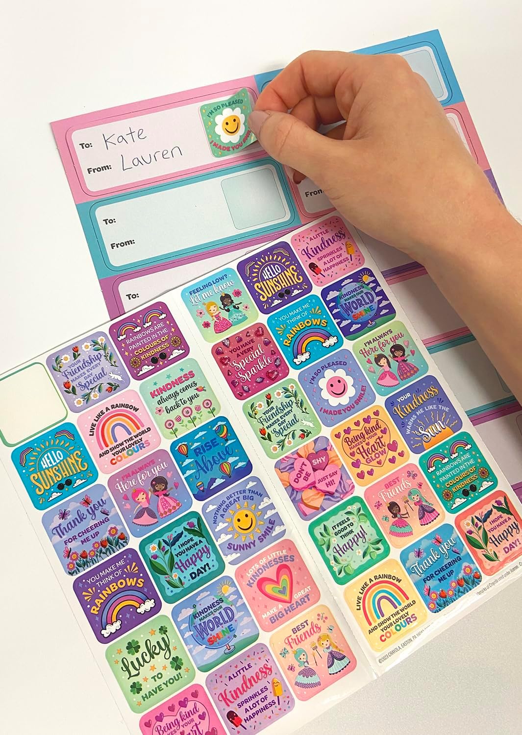 Crayola Colours of Kindness Gift Sticker Pack - Image 4
