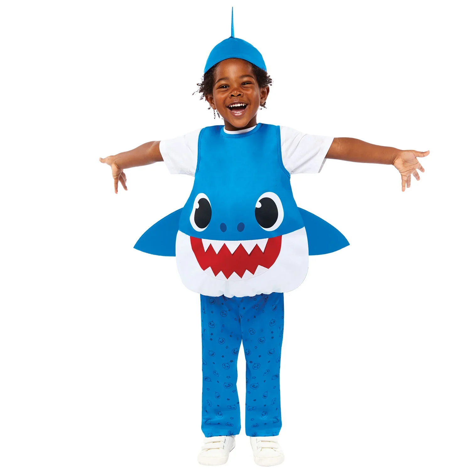 Daddy Shark Dressing Up Costume with Hat - Image 2