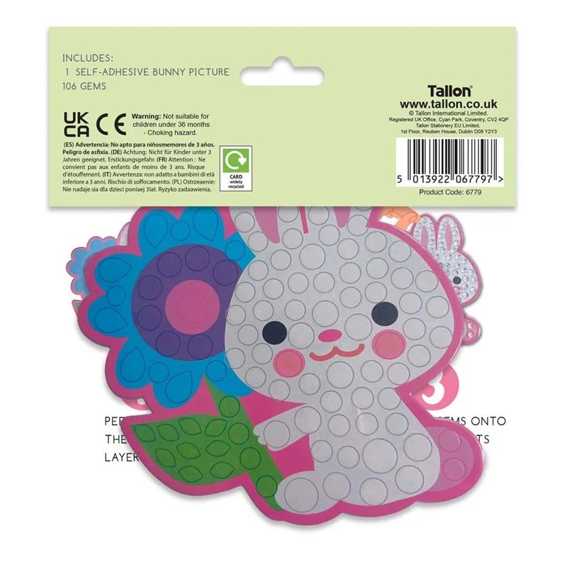 Decorate Your Own Easter Bunny Gem Art Set - Image 2