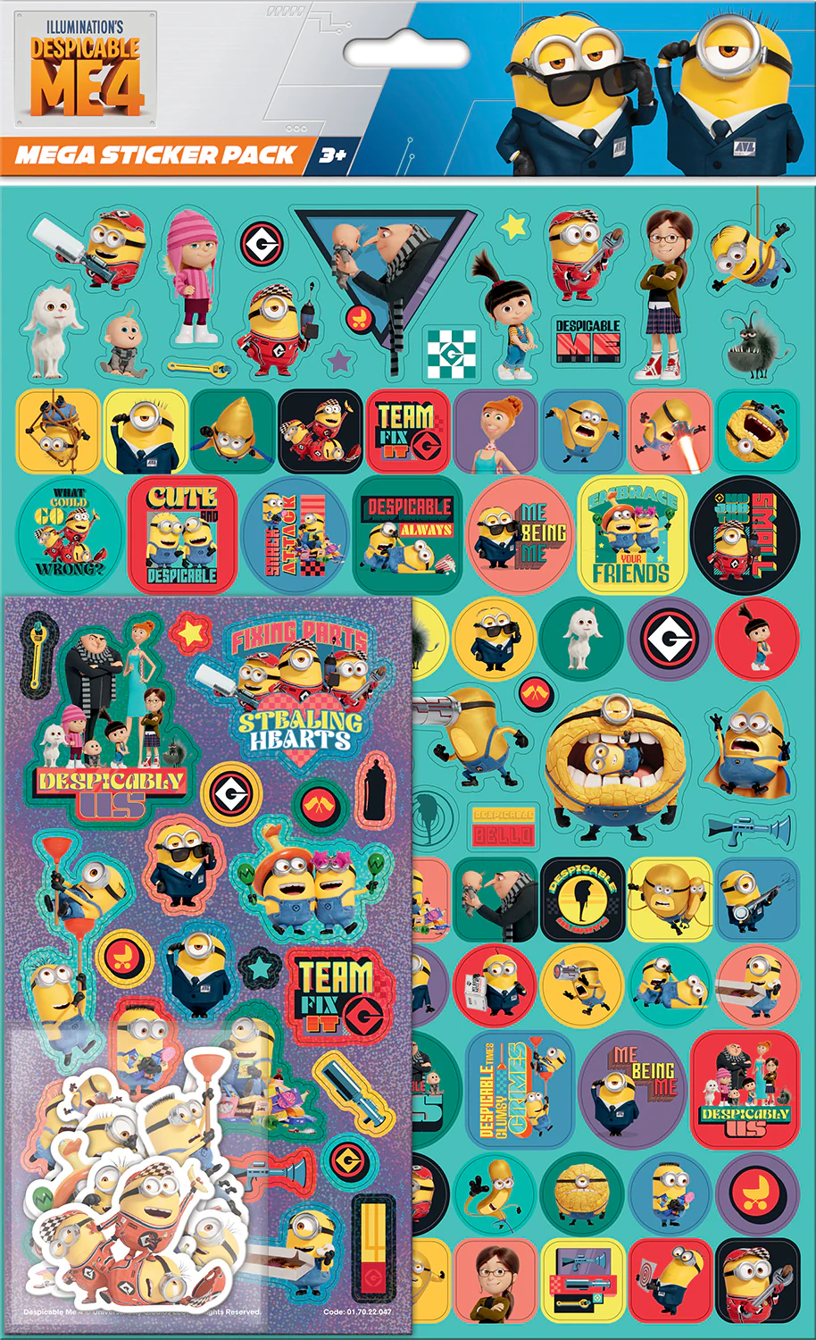Despicable Me 4 Mega Sticker Pack - Image 2