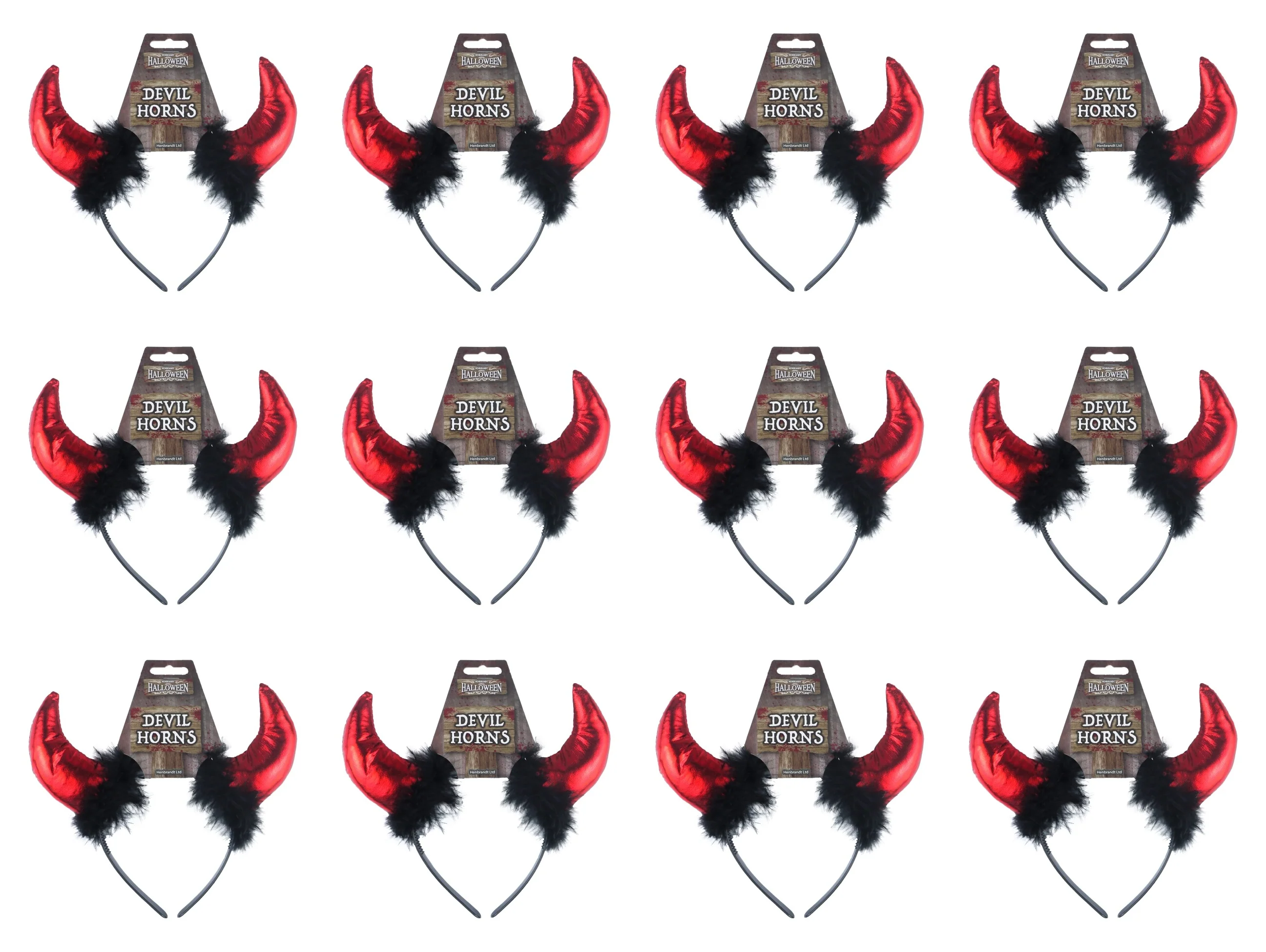 Devil Horns with Fur Headband - Image 2