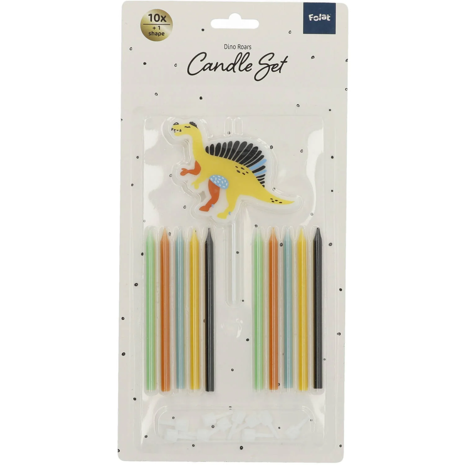 Dino Roars Dinosaur Birthday Cake candles  (10cm, 11 pieces) - Image 2
