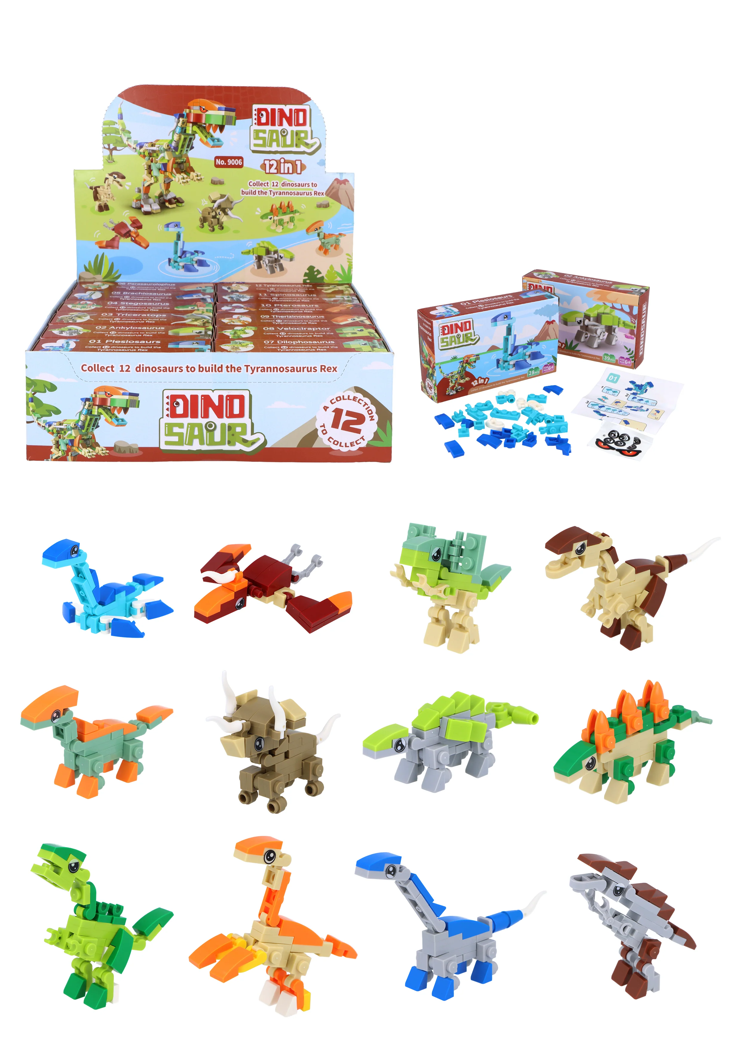Dinosaur Building Block Brick Kit - Image 2