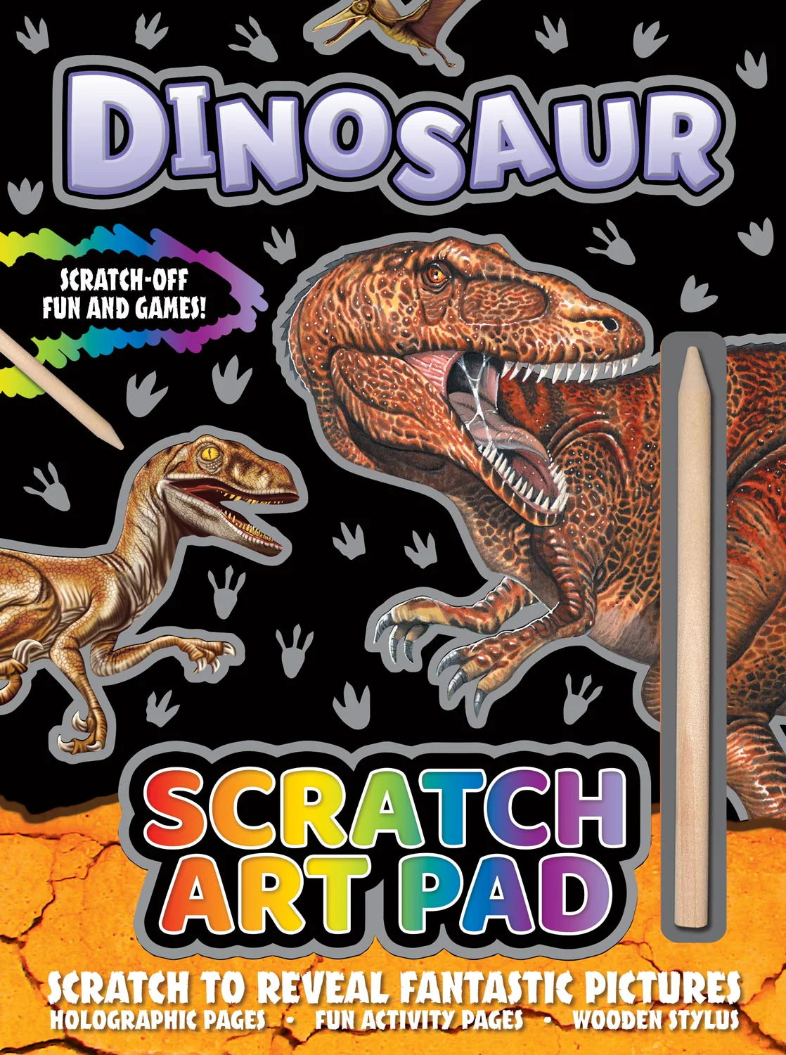 Dinosaur Scratch Art Pad