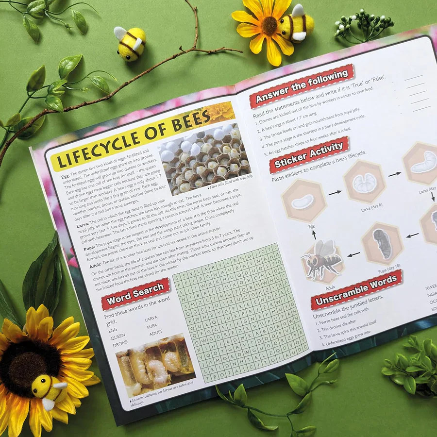 Discover Bees Sticker Book - Find, Stick and Learn - Image 4