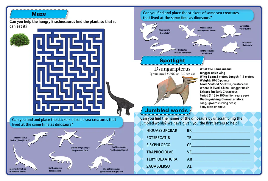 Discover Dinosaurs Sticker Book - Find, Stick and Learn - Image 2