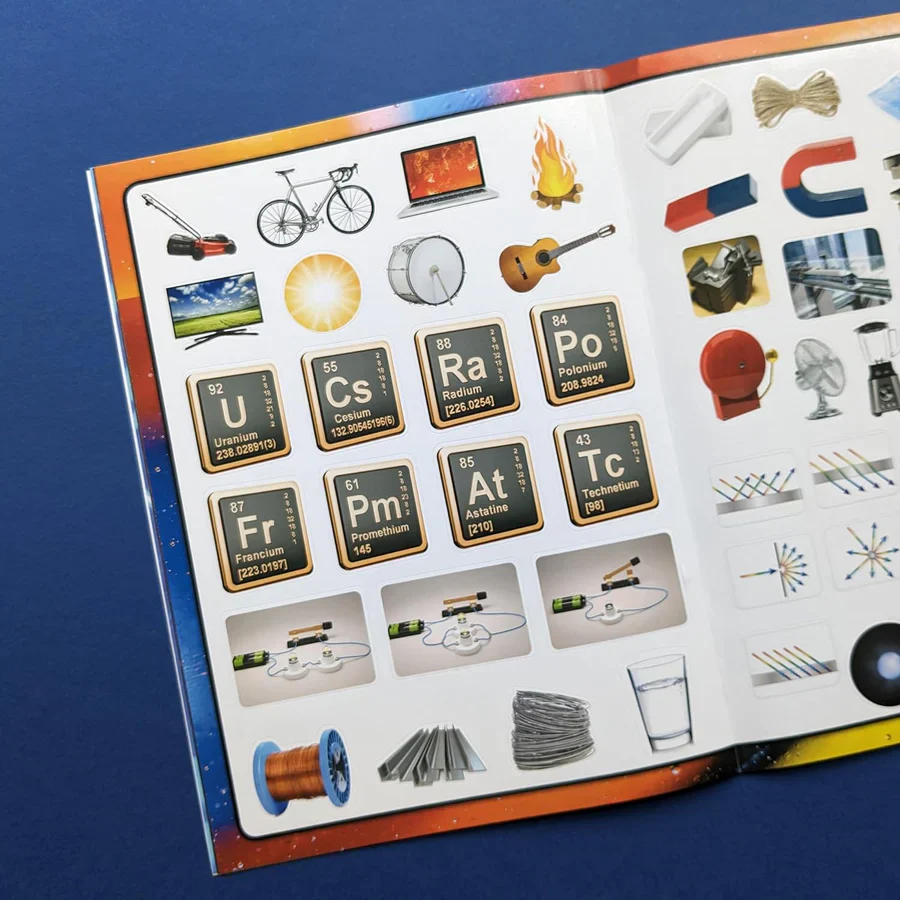 Discover Physics Sticker Book - Find, Stick and Learn - Image 3