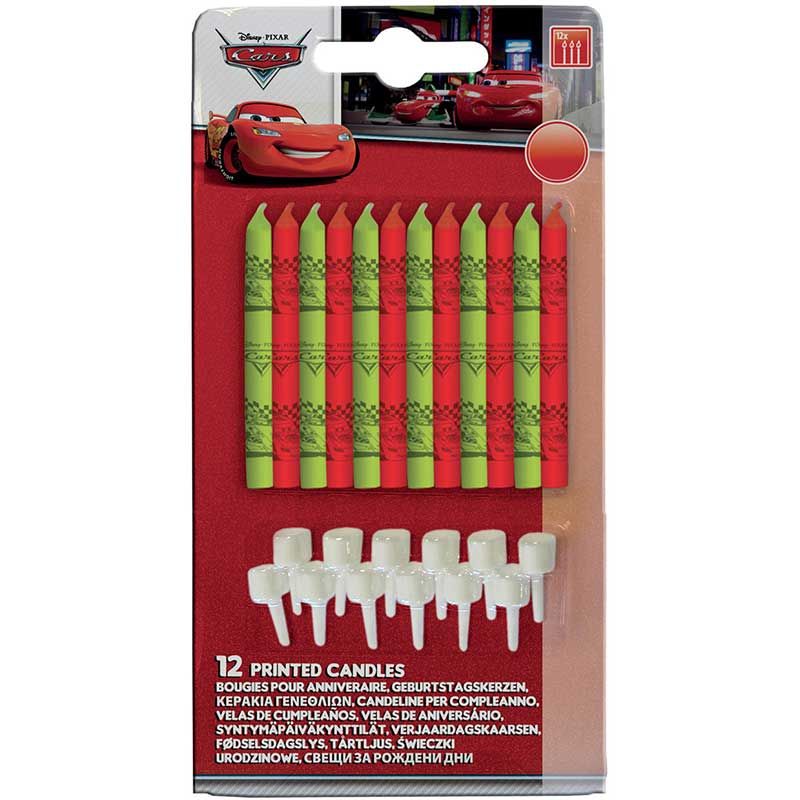 Disney Cars Birthday Cake Candles (Pack of 12)