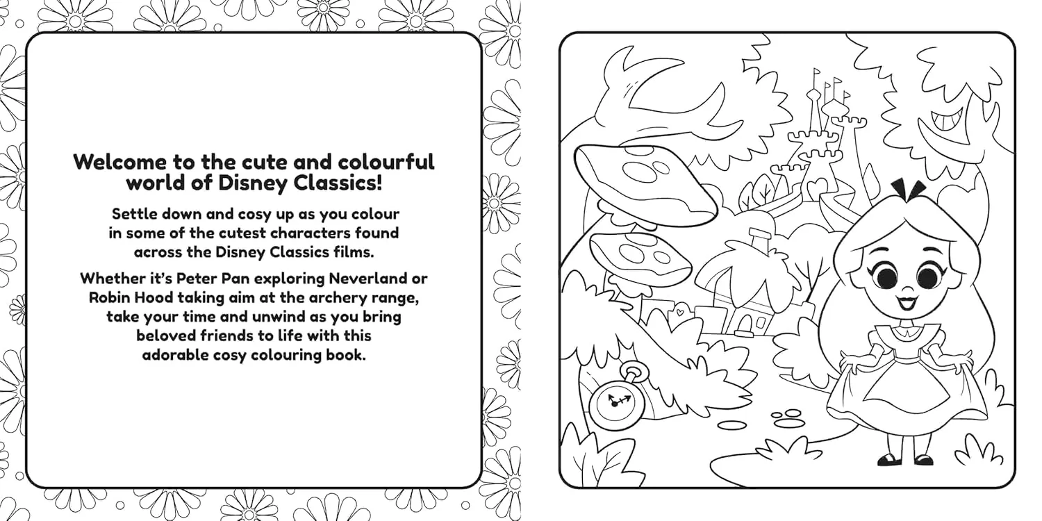 Disney Classics: Cosy Colouring Book (48 pages) - Image 2