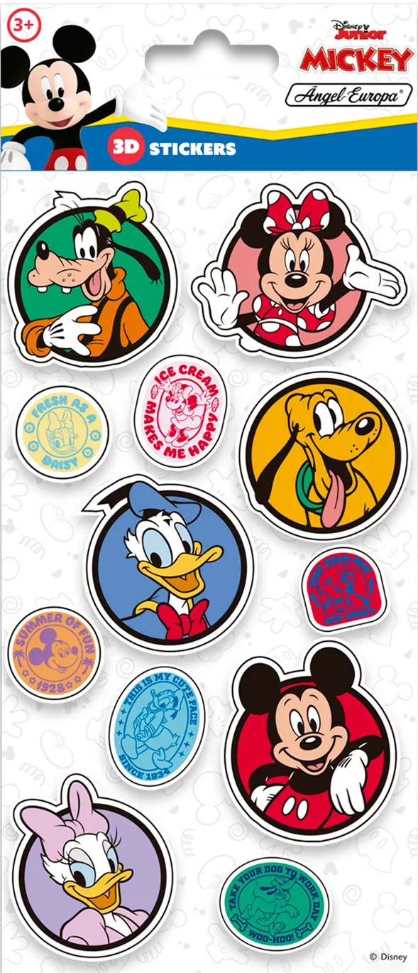 Disney Mickey Mouse 3D Stickers