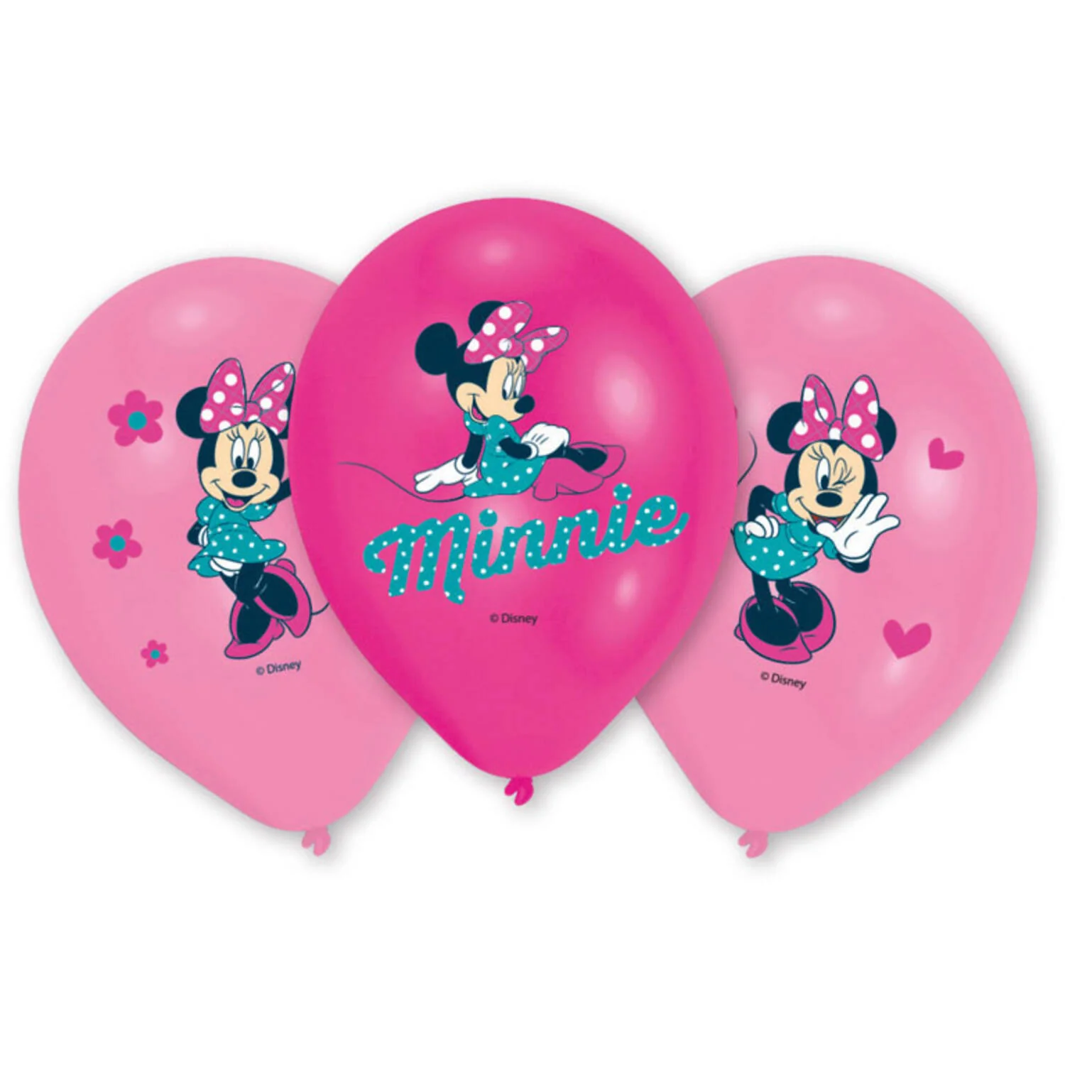 Disney Minnie Mouse Party Latex Balloons (Pack of 6) 27.5cm