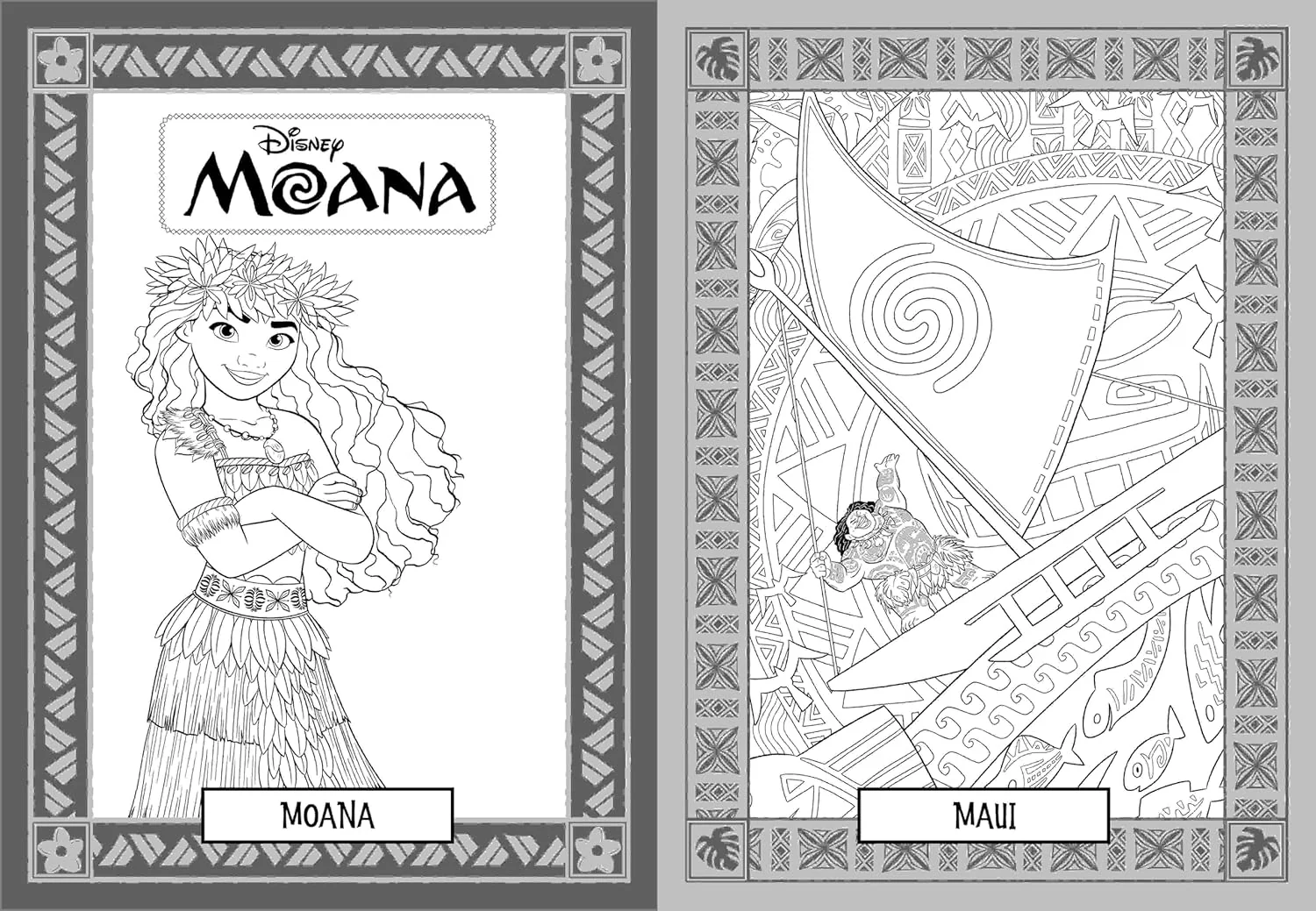 Disney Moana: Super Colouring Book (including 8 felt-tip pens) - Image 2