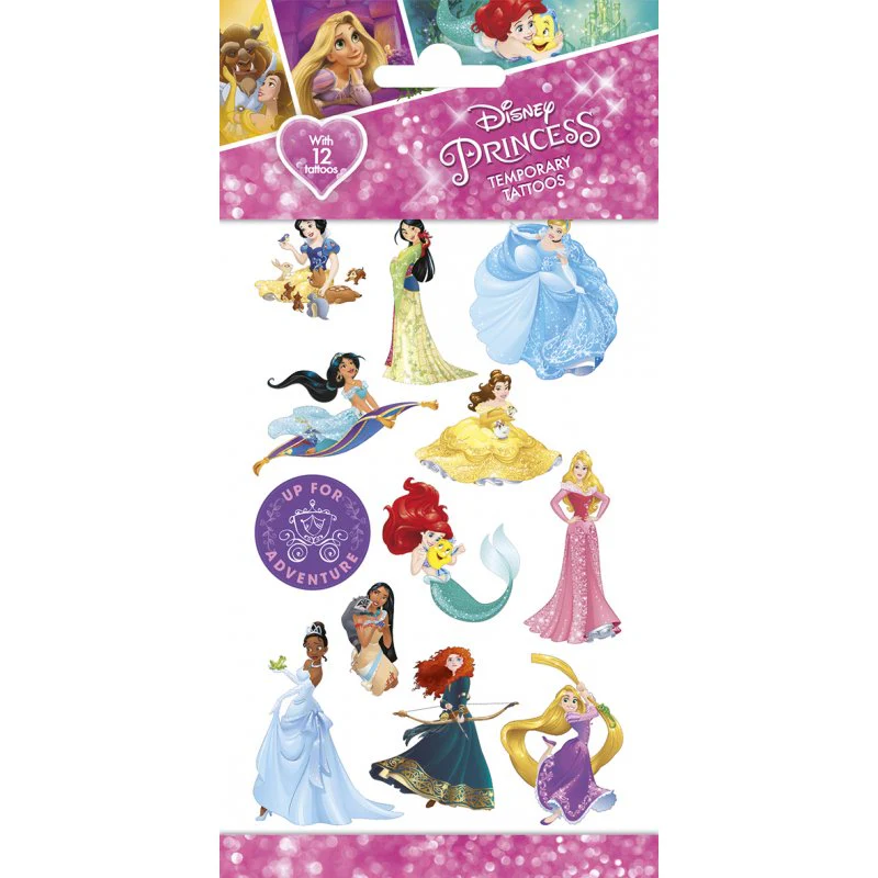 Disney Princess Temporary Tattoos 100 x 200mm