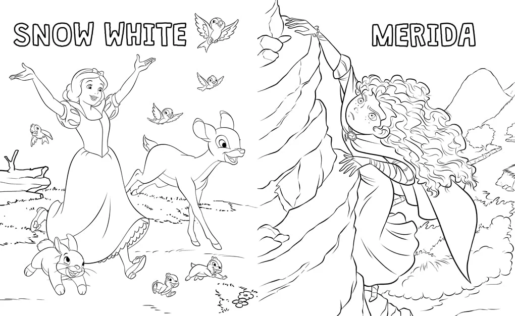 Disney Princess: Colouring Fun - 24 Page Colouring Book - Image 2