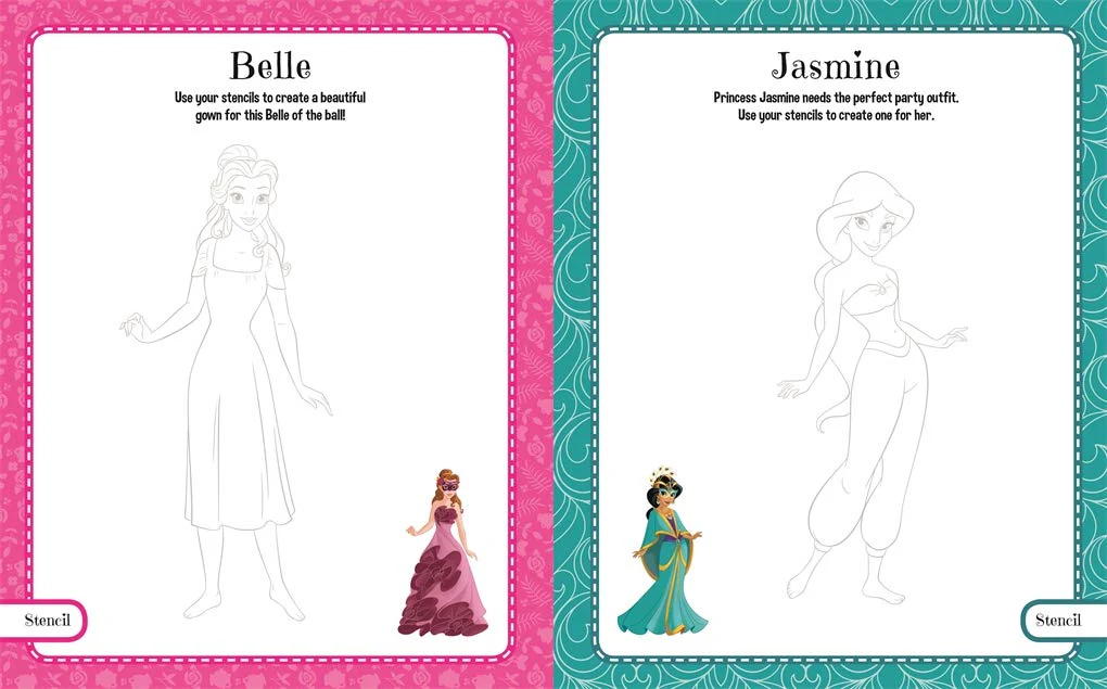 Disney Princess Design and Create Sketchpad - Image 3