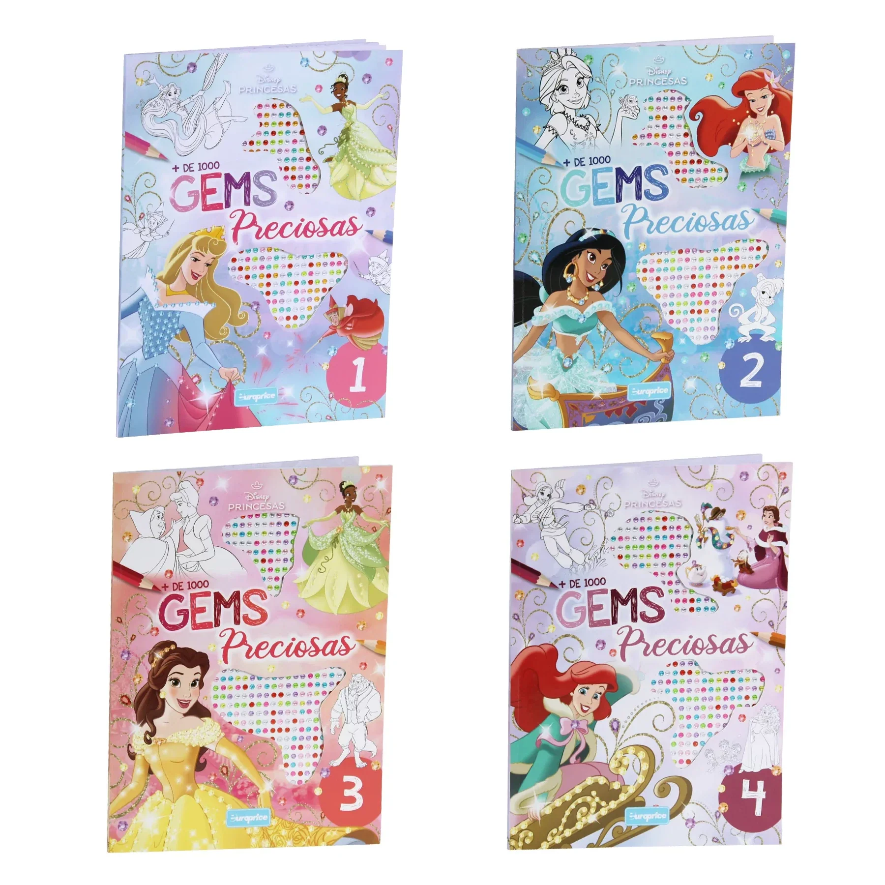 Disney Princess - Precious Gem Decorations & Colouring Book
