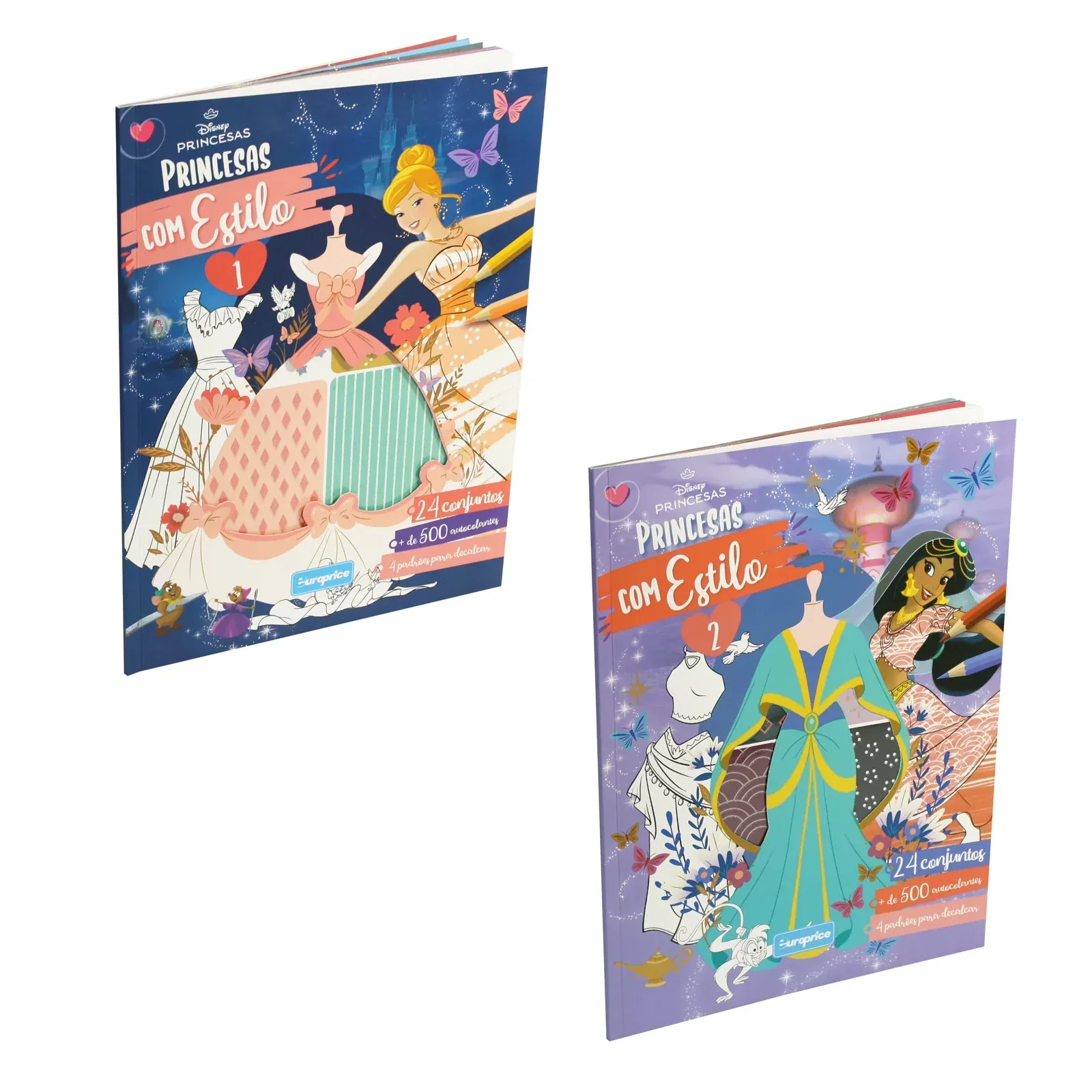 Disney Princesses with style - Decorate the Princesses Dresses Sticker & Colouring Book