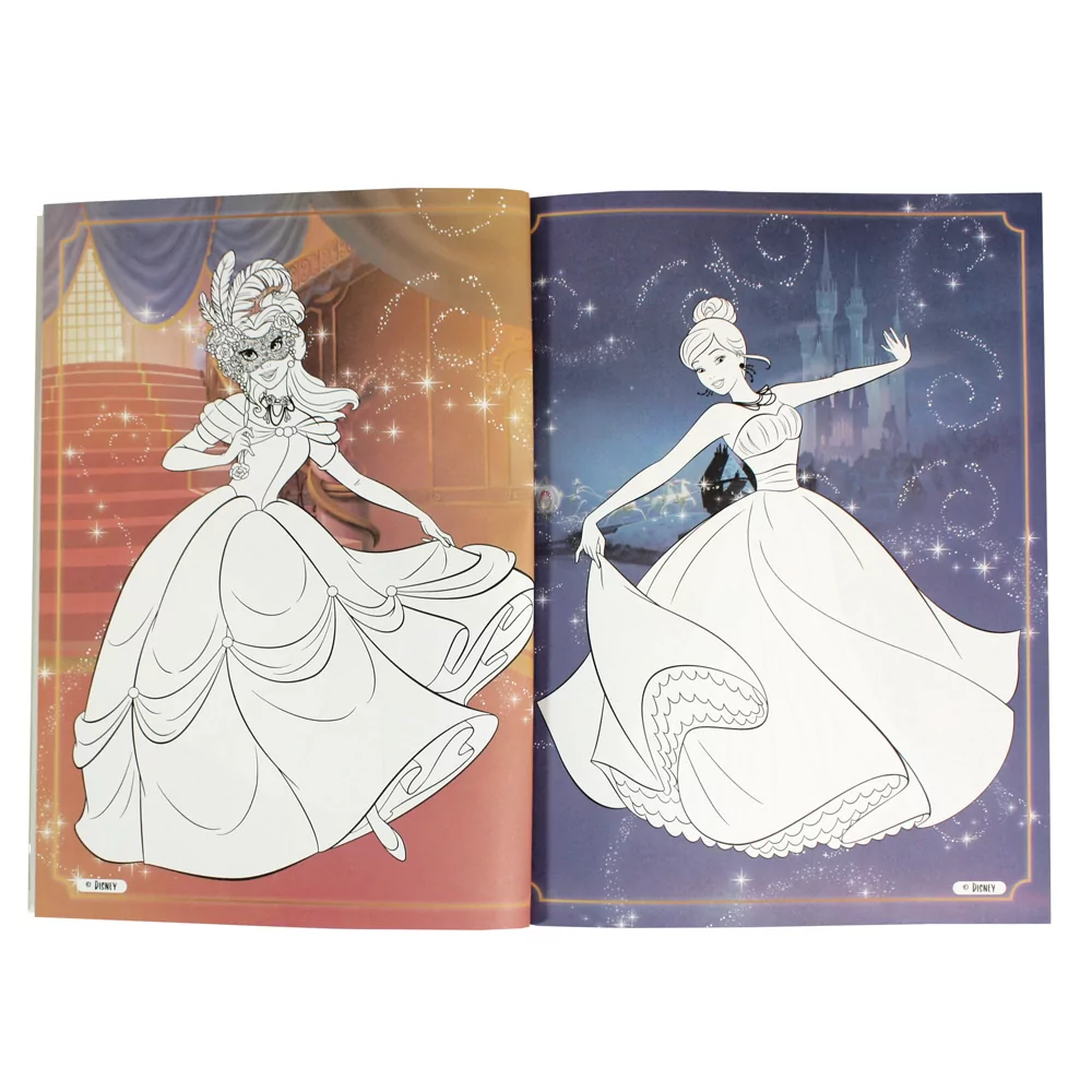 Disney Princesses with style - Decorate the Princesses Dresses Sticker & Colouring Book - Image 5