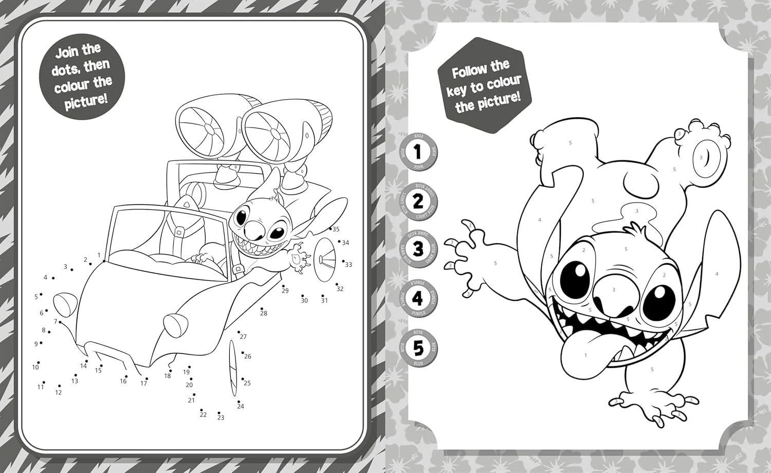 Disney Stitch: 5 in 1 Colouring Book - Image 4