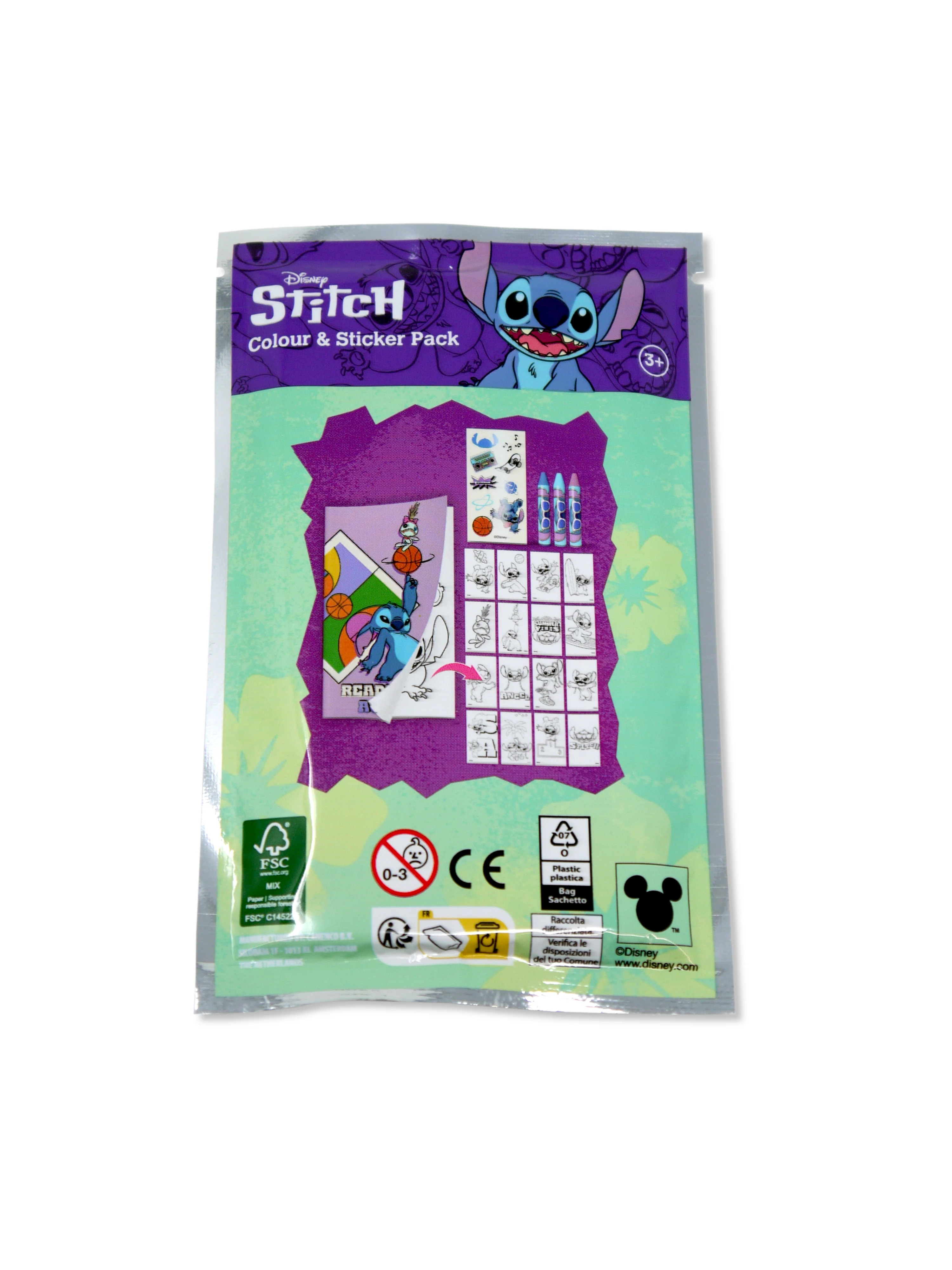 Disney Stitch Colour & Sticker Activity Packs for Party Bags