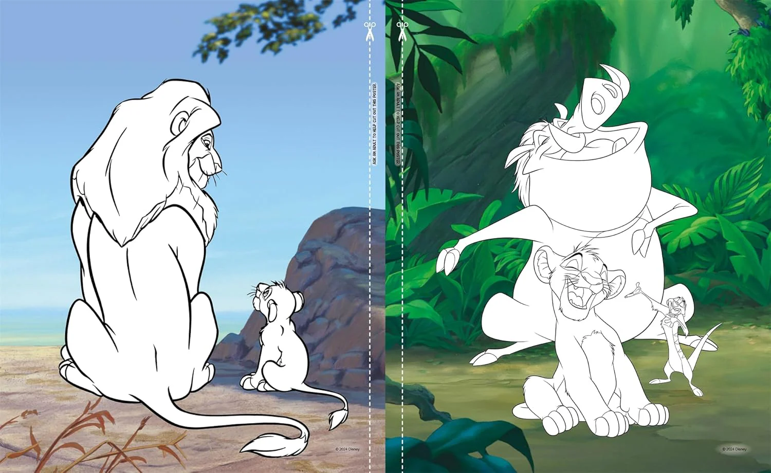 Disney The Lion King: 5 in 1 Colouring Book - Image 2
