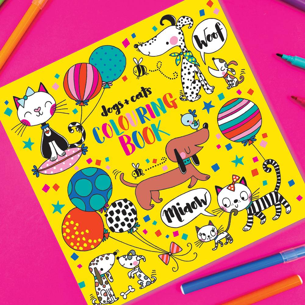 Dogs & Cats Colouring Book by Rachel Ellen Designs - Image 3