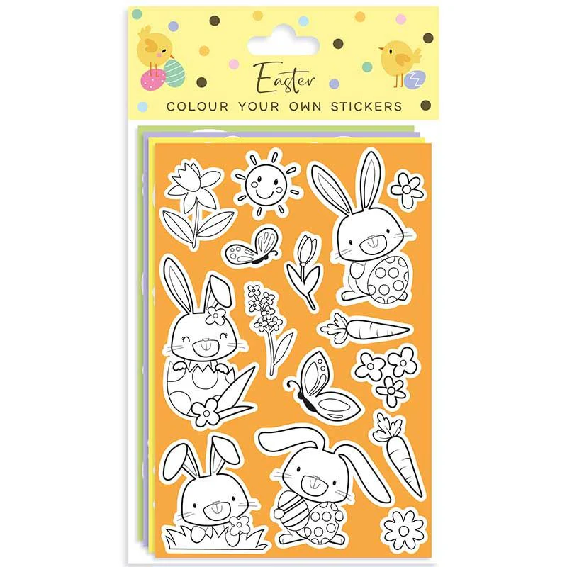 Easter Colour Your Own Sticker Sheets - Image 3