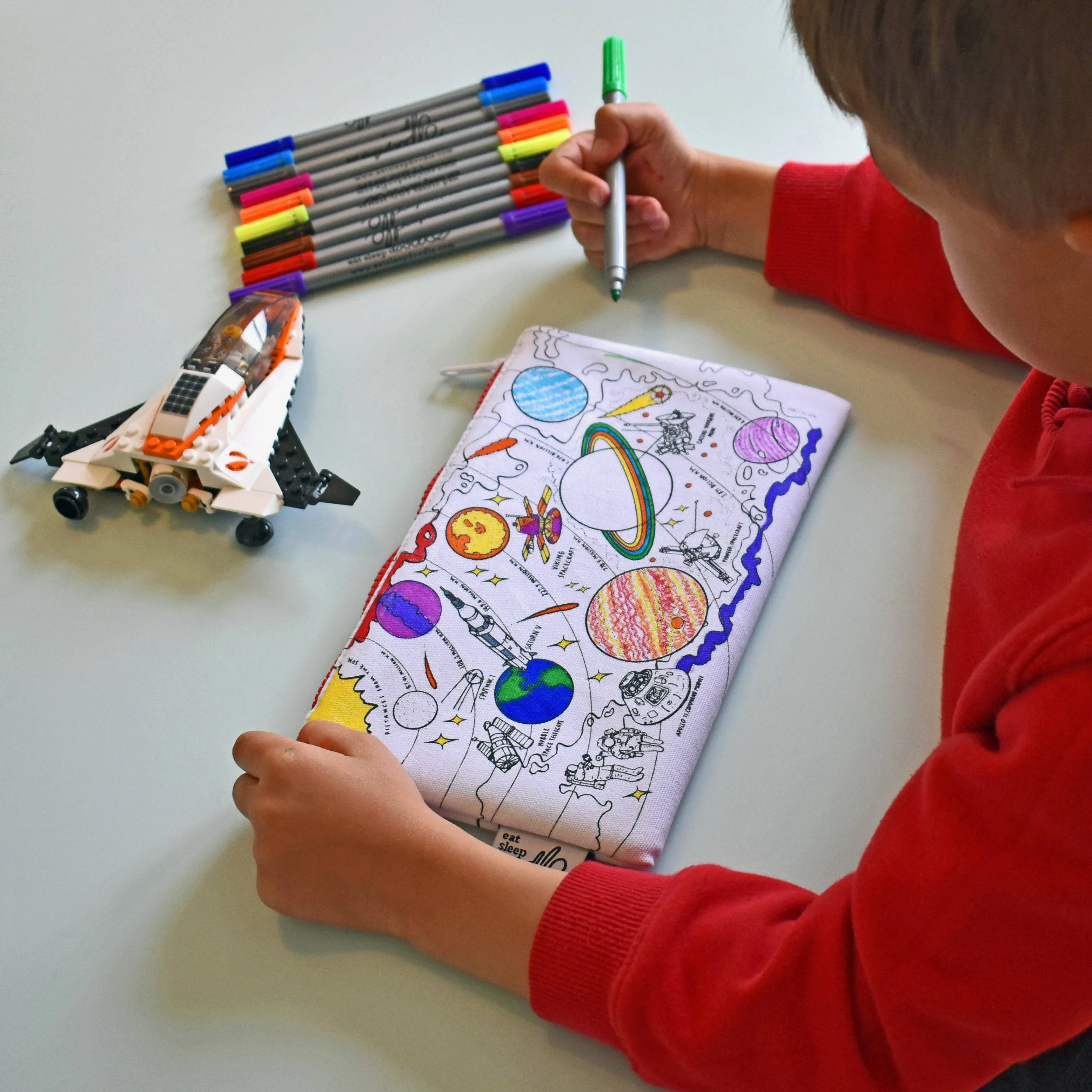 Eat Sleep Doodle's Space Explorer Colour In Pencil Case - Image 6