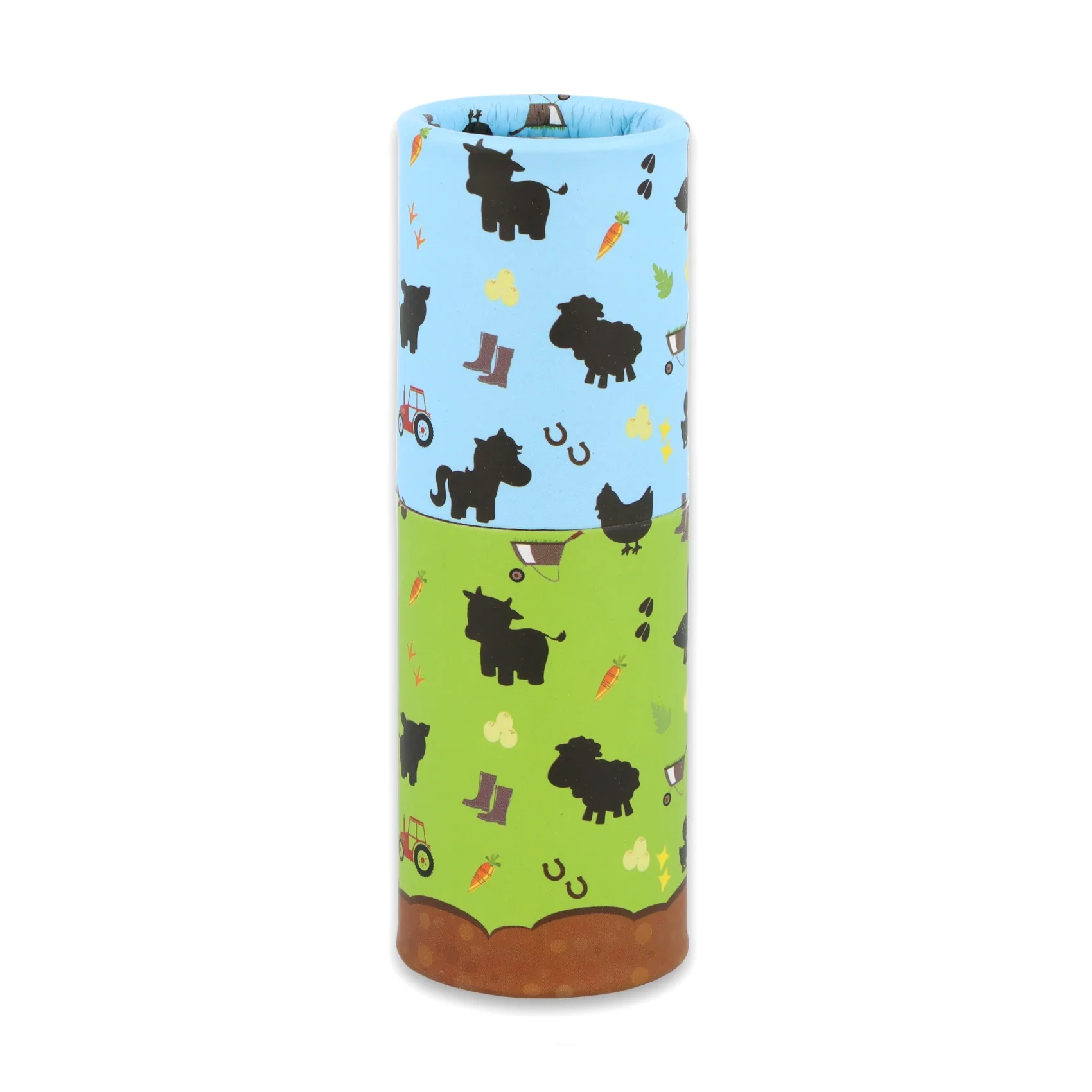 Eco-Friendly Mini Farm Colouring Pencils Pack of 12 in Paper Tube - Image 2