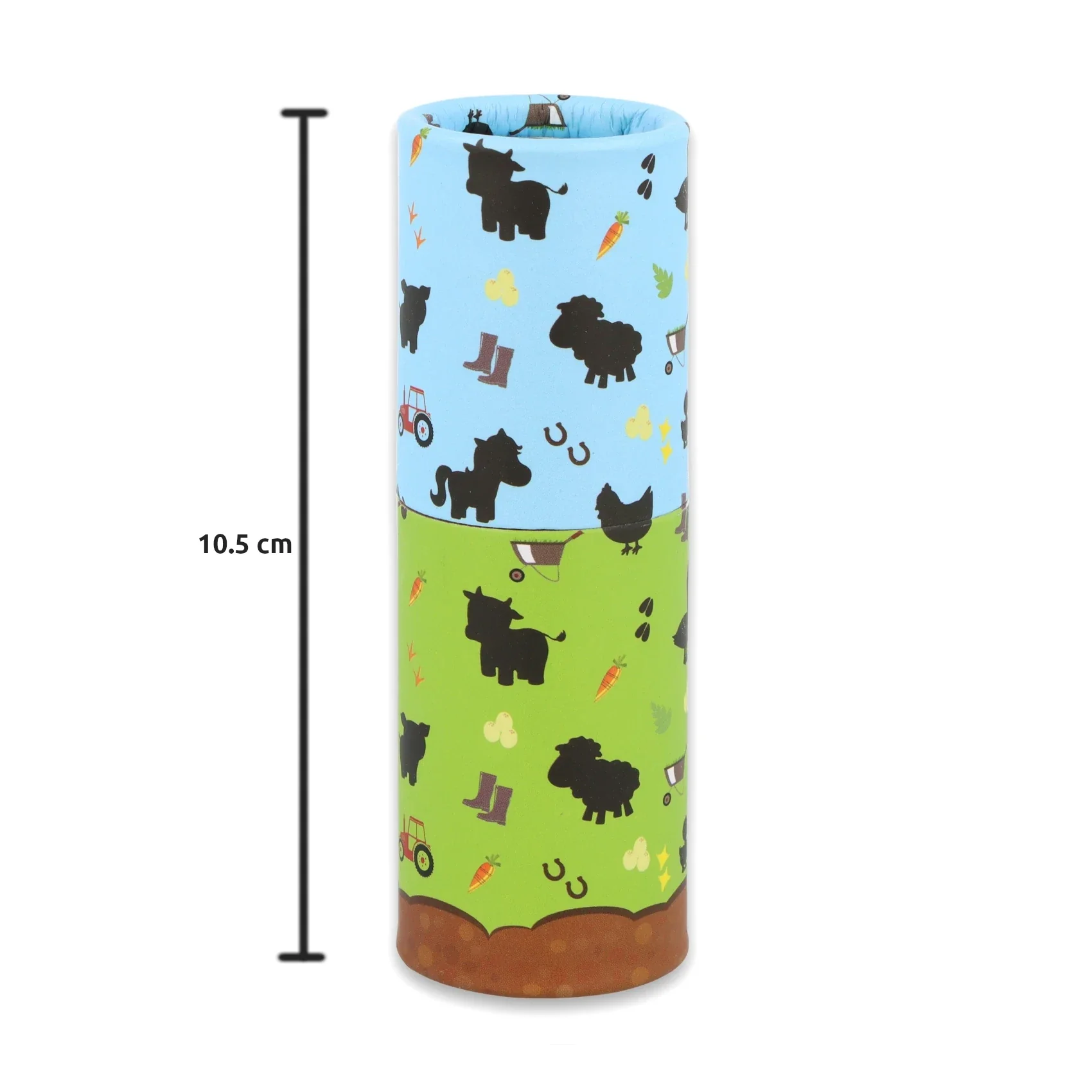Eco-Friendly Mini Farm Colouring Pencils Pack of 12 in Paper Tube - Image 3